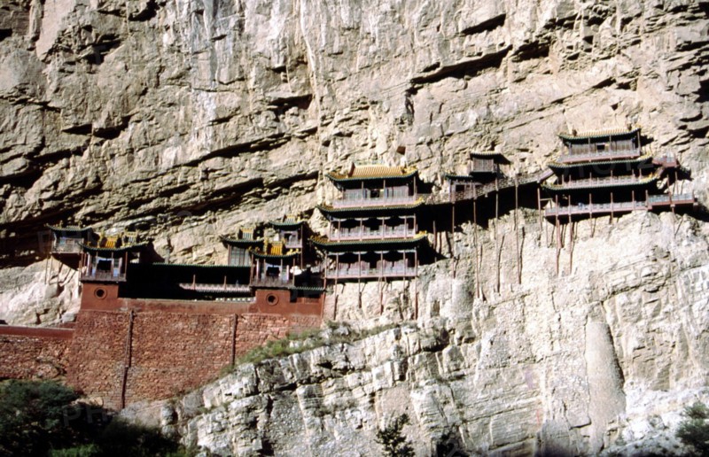Temple suspendu sur le mont Hengshan