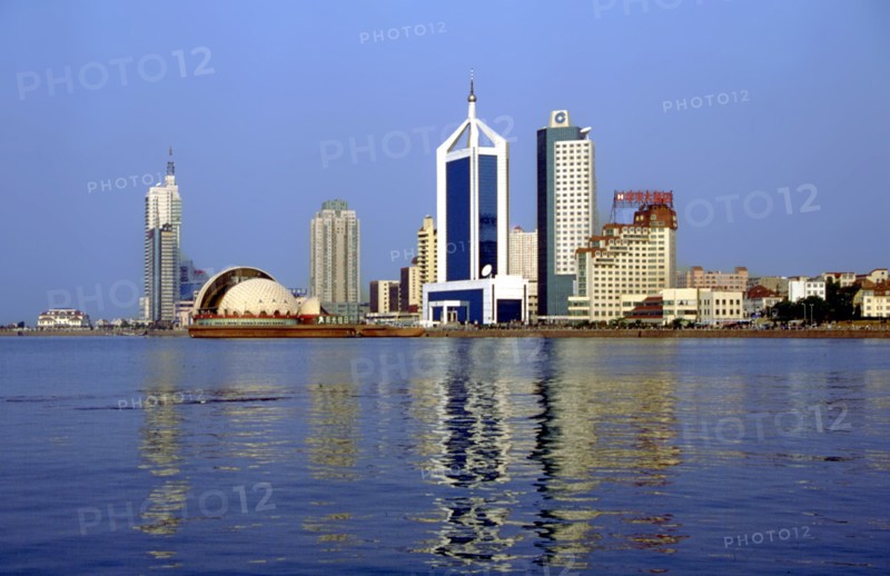 Modern building on the beach