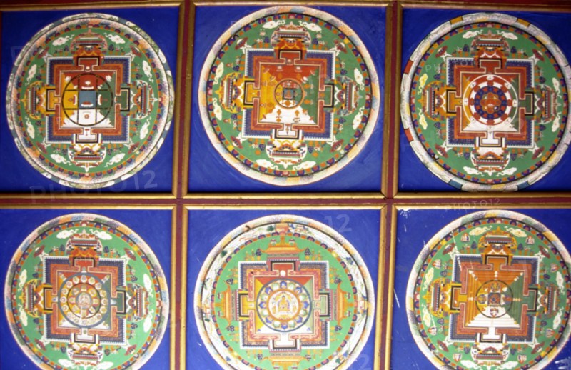Fresque au pied du Palais de Potala