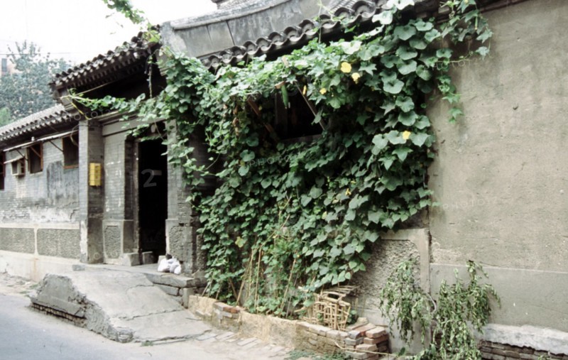 Hutong (Lanes) of Beijing, gate of courtyard