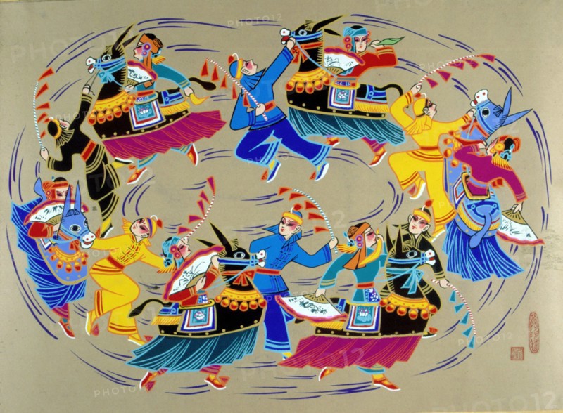 Chinese peasant's painting