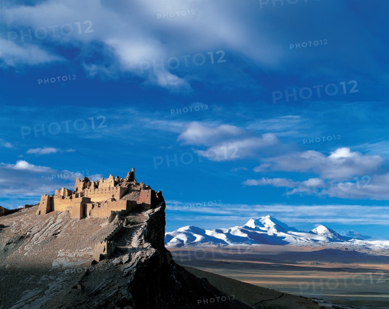 Forteresse ancienne à Gamba, Chine.