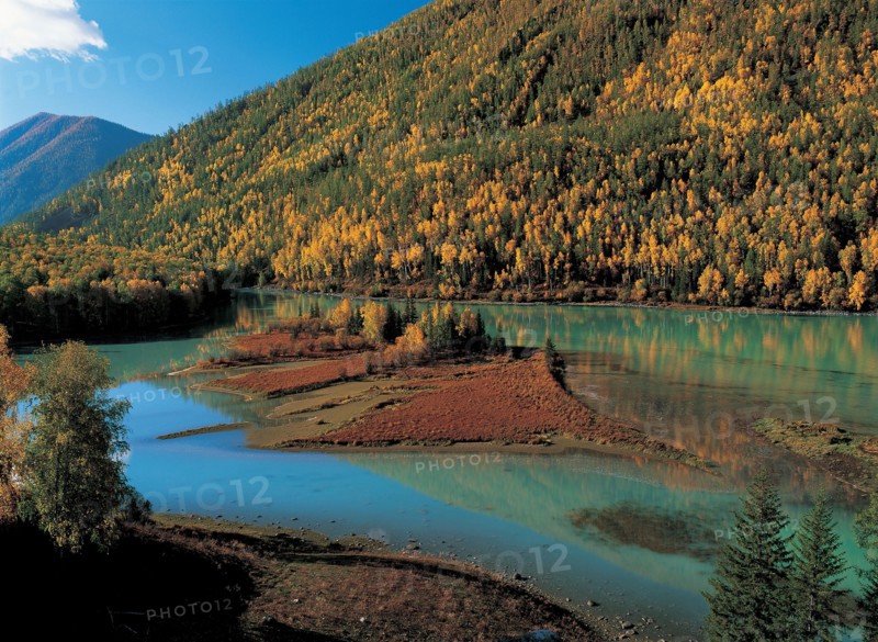 Rivière et montagnes, Chine