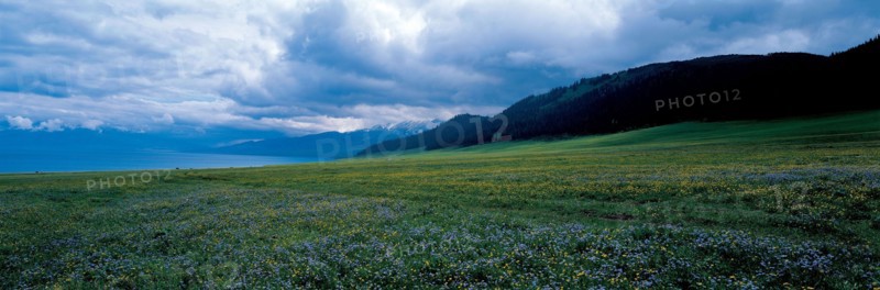 Lac Sailimu, Sinkiang, Chine