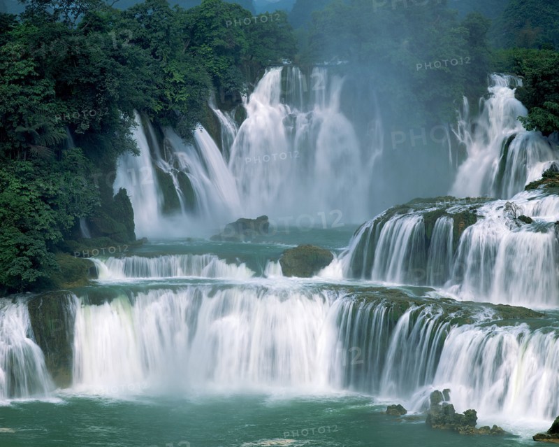 Cascade De Tian, province du Guangxi, Chine