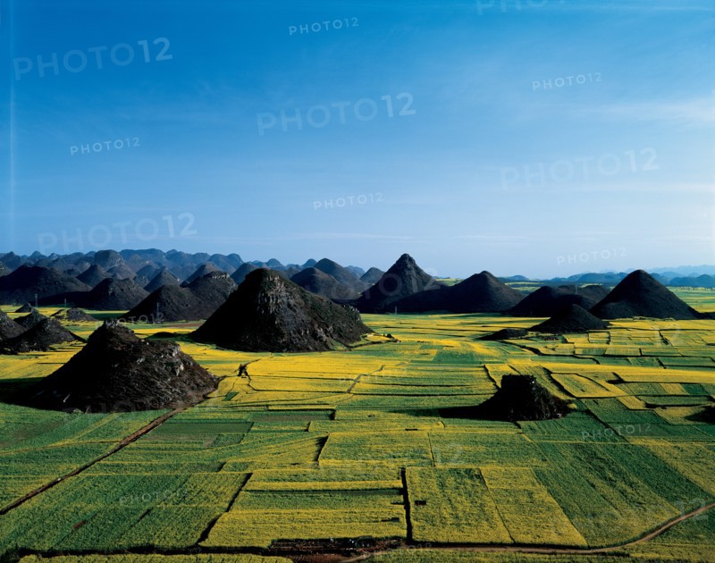 Paysage, district de Luoping, province de Yunnan, Chine
