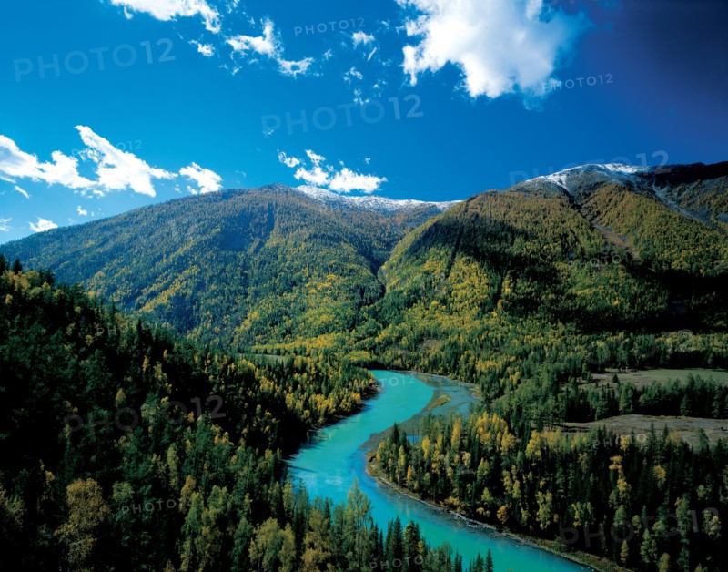 Lac Hanasi, province du Sinkiang, Chine