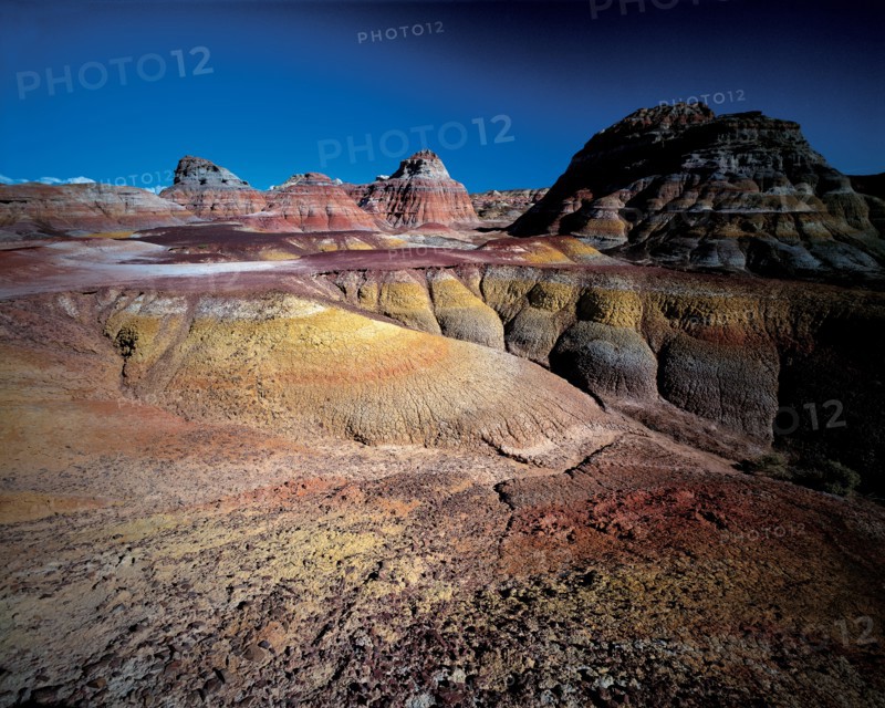 Formation géologique, province du Sinkiang, Chine