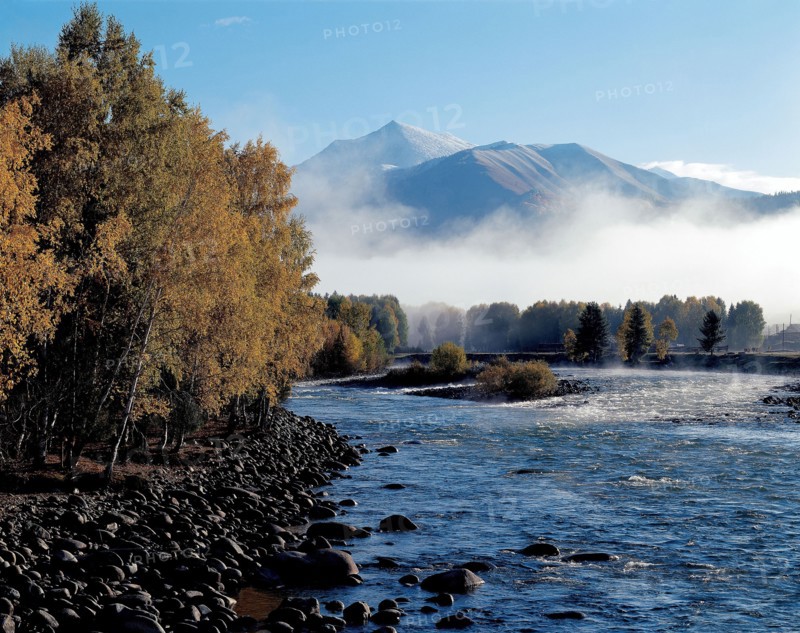 Hemu River, Burqin County, Xinjiang Province, China