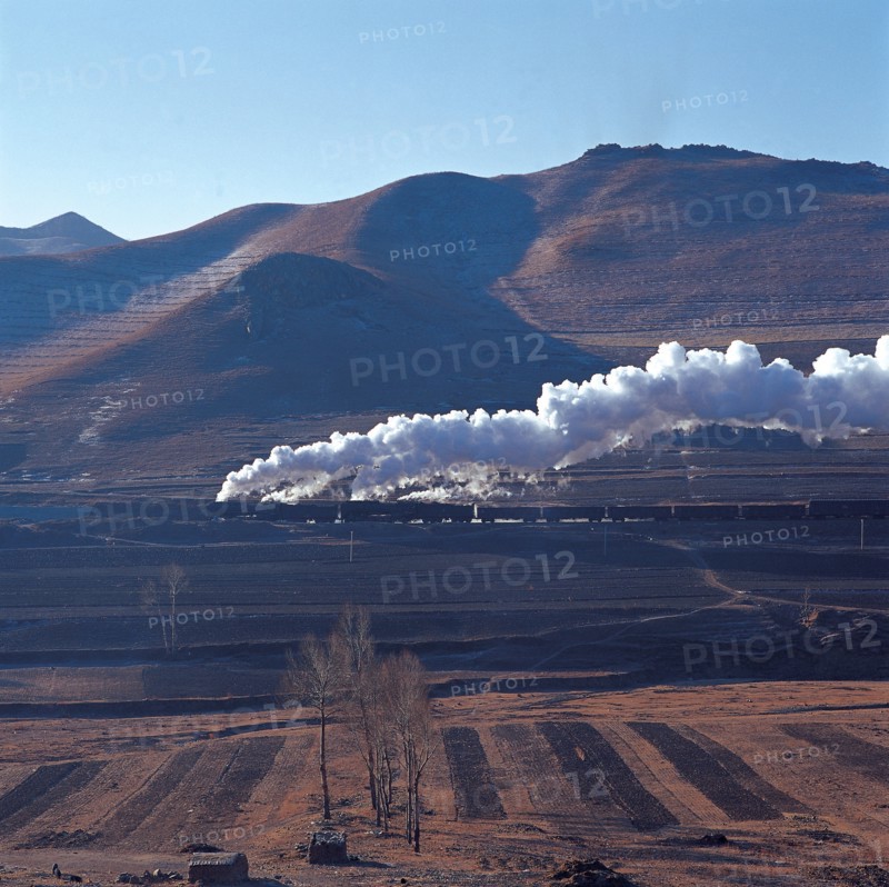Locomotive à vapeur, nord-est de la Chine