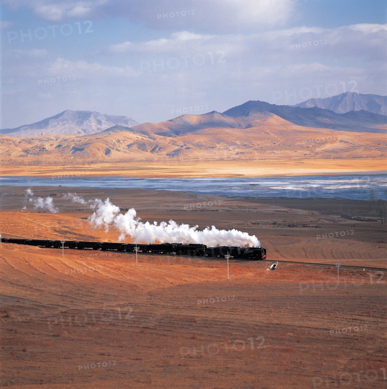 Locomotive à vapeur, nord-est de la Chine