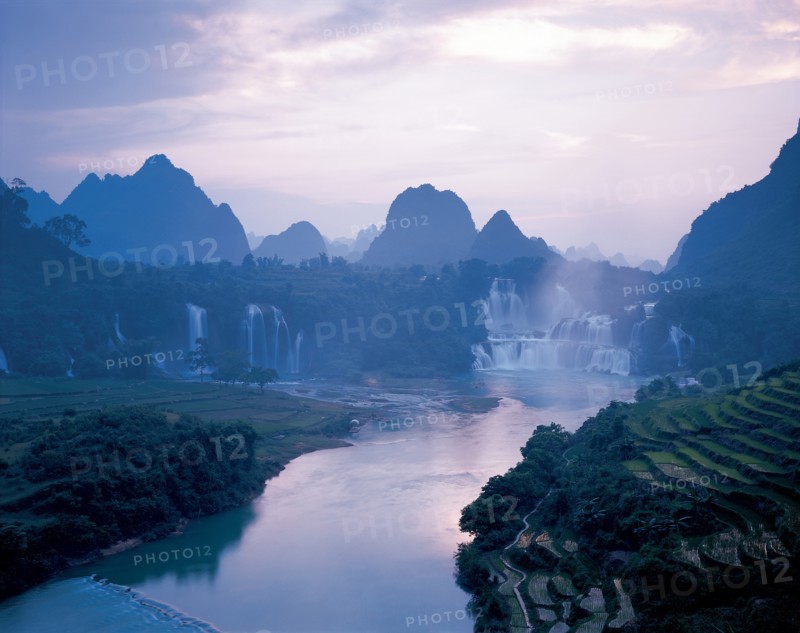 Chutes d'eau Detian, Daxi, province du Guangxi, Chine