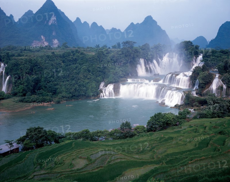 Chutes d'eau Detian, Daxi, province du Guangxi, Chine
