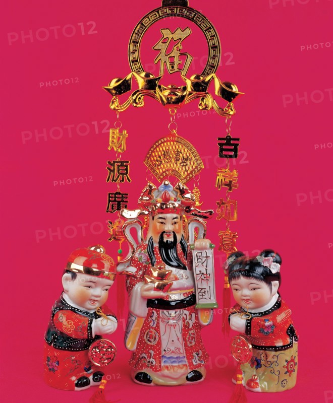Figurines, God of Wealth, China