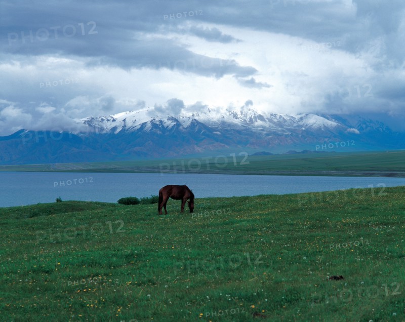 Lac Sayram, Province du Xinjiang, Chine