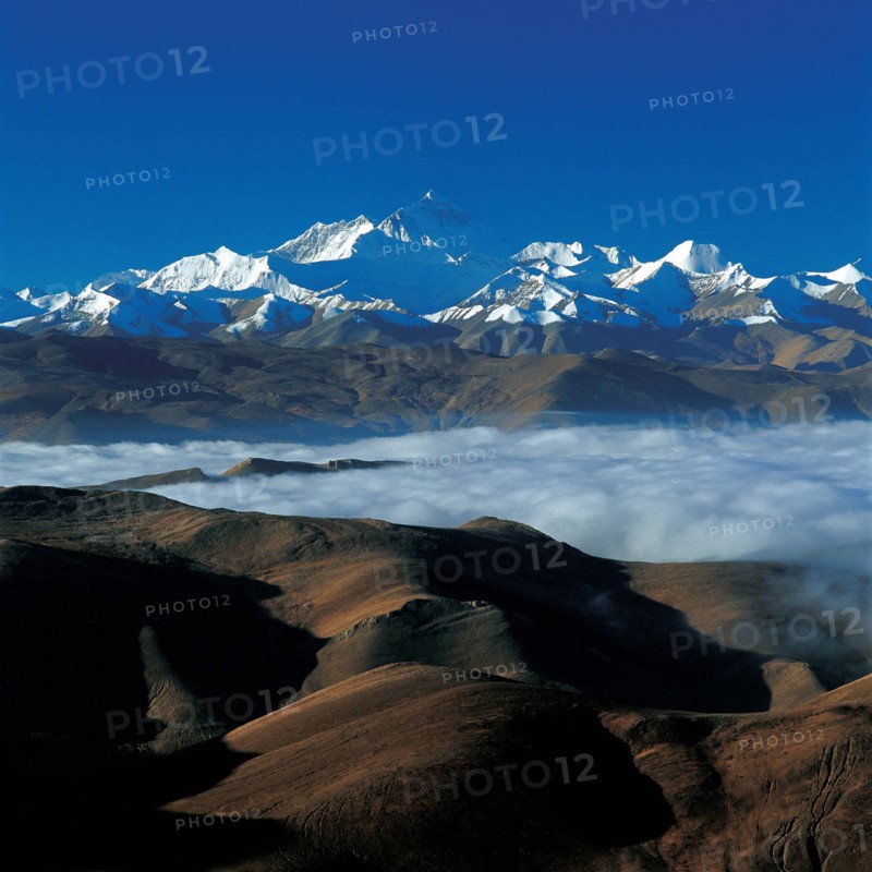 Mont Qomolangma, Tibet, Chine