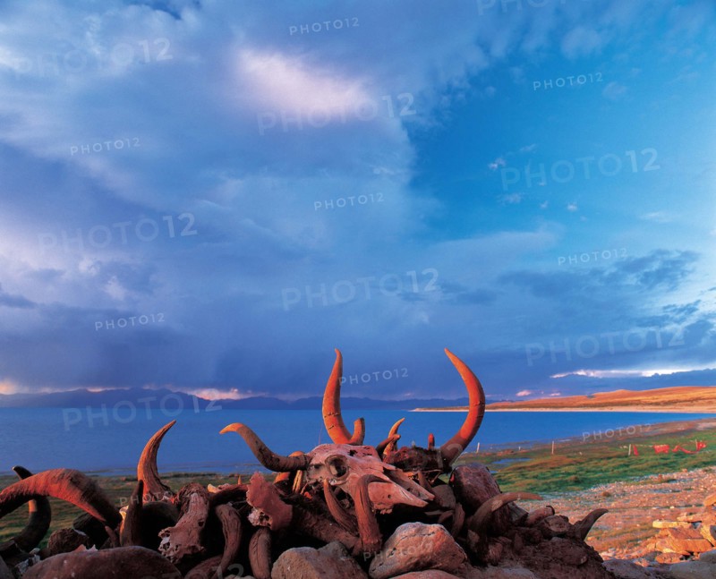 The Holy Lake, Mapam Yumco at Ngari, Tibet, China