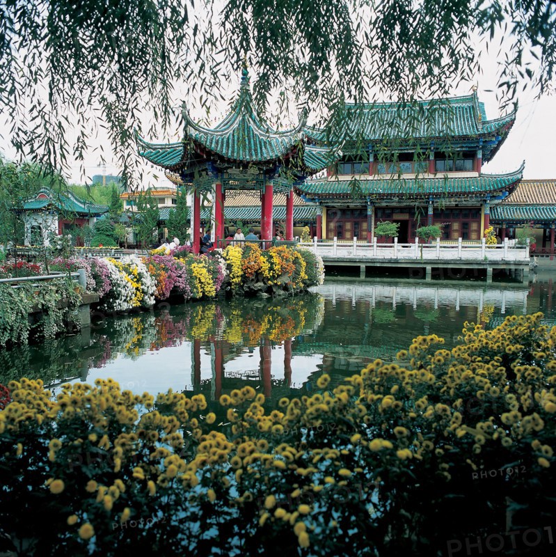 Lac Cui, Lac d'émeraude, Kunming, province du Yunnan, Chine