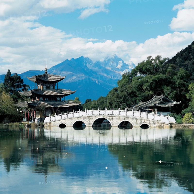Lijiang, le Lac du Dragon noir, province du Yunnan, Chine