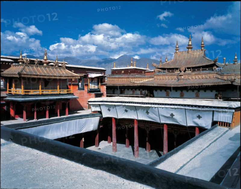 Palais Blanc, Palais du Potala, Tibet, Chine