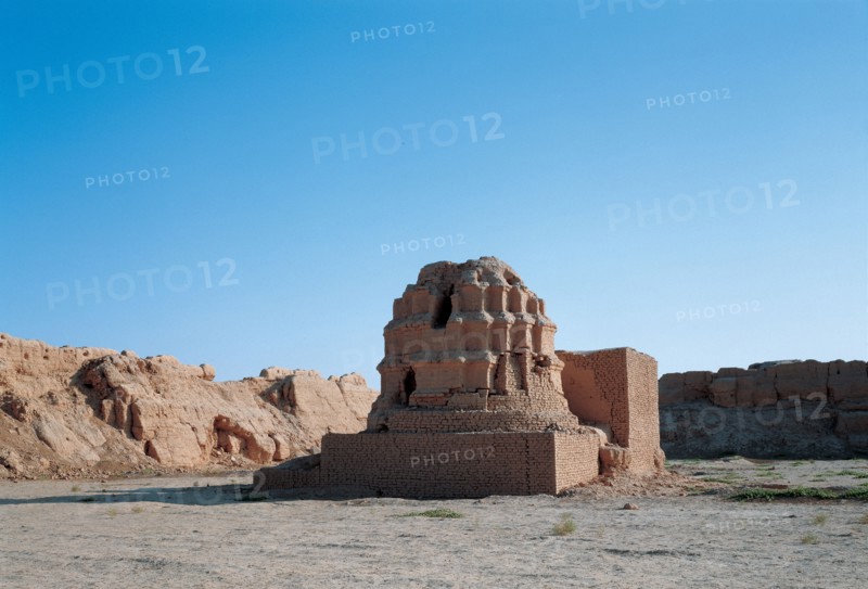 Gucheng, ancienne ville de garnison, province du Xinjiang, Chine