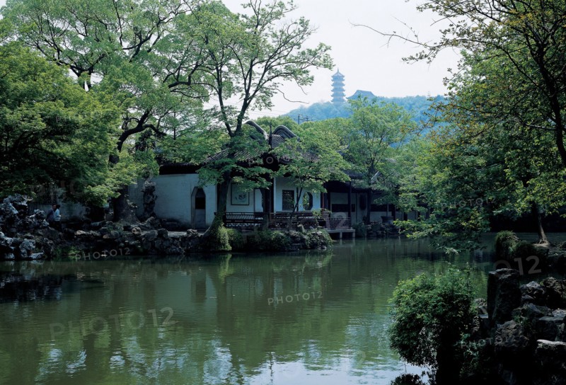 Jardin Jichang, Wuxi, province du Jiangsu, Chine