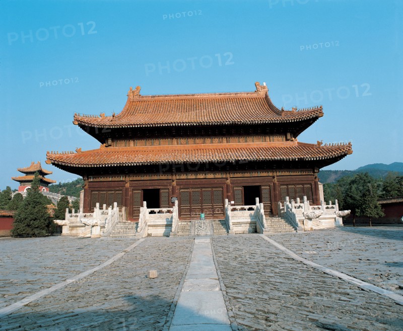 Tombes Qingdong, Tombe Xiao, Hall Longen, province du Hebei, Chine