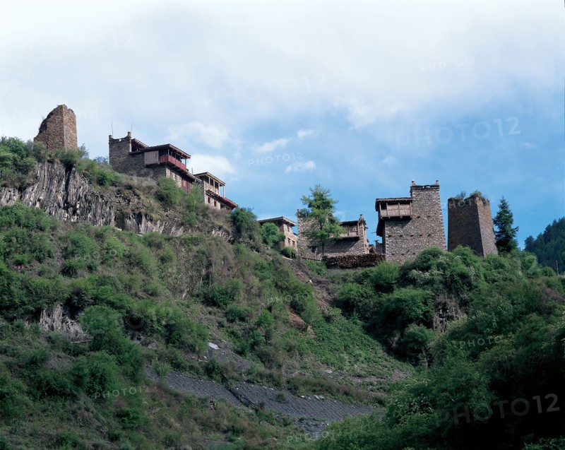 Village, West part of Sichuan, China