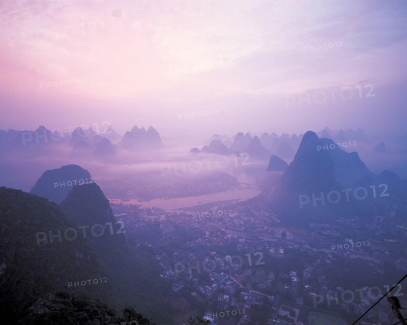Collines de Lijiang, à Guilin,dans la province du Guangxi, Chine
