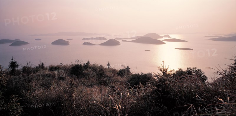 La baie Yalong de Sanya sur l'île de Hainan, Chine