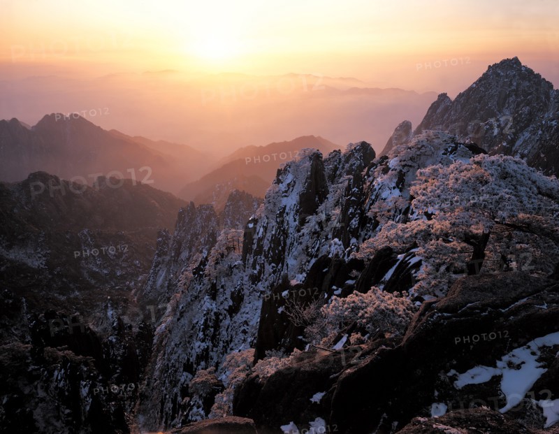 Le Mont Huang, dans la province d'Anhui, Chine