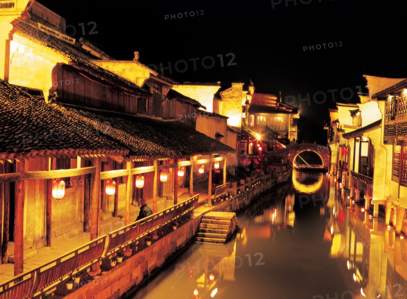 Waterside village, China