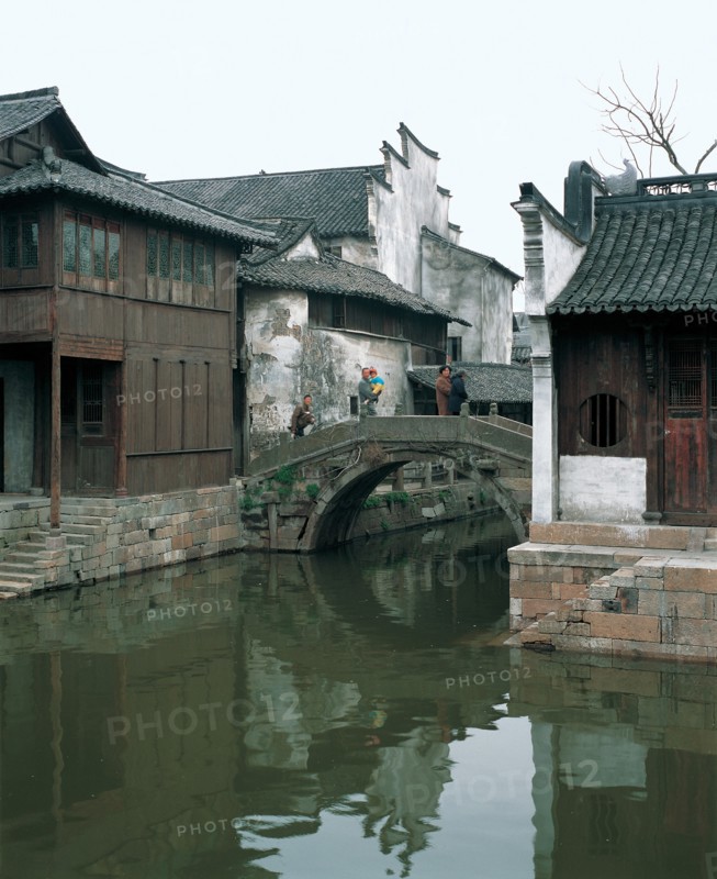 Pont en pierre, sud de la rivière Changjiang, Chine