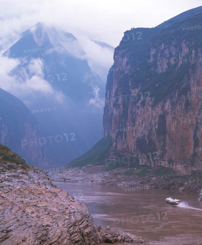 Les gorges de Xiling et de Qutang, Chanjiang, Kuimen, Chine
