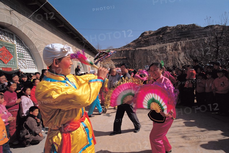 Shaanxi Province, dances of transplanting the rice seed, China