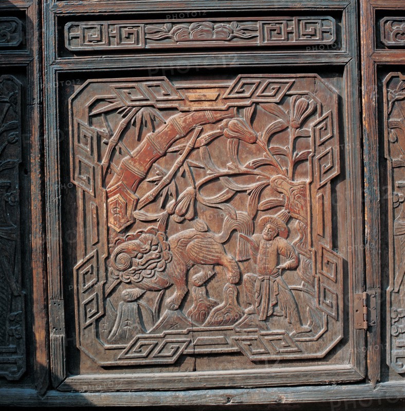 Shaanxi, PingYao, woodcarving, China