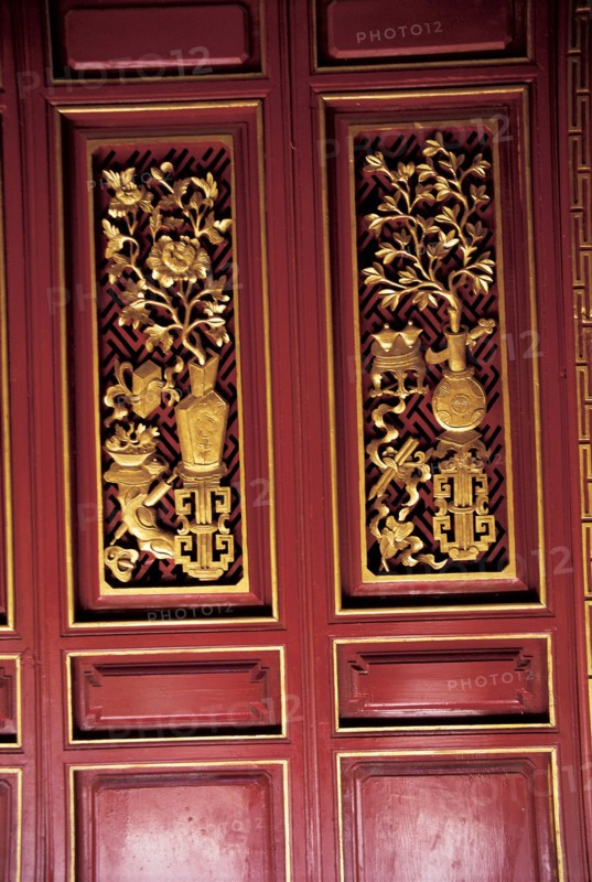 Gravures sur bois, ville de Lijiang, province du Yunnan, Chine