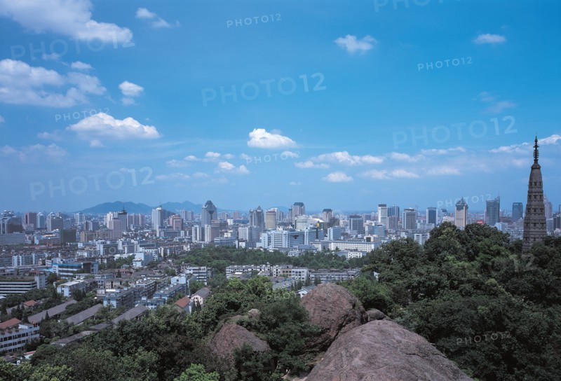 Vue sur la ville d'Hangzhou, Chine