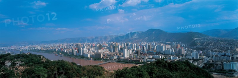 Ville de Lanzhou, province du Gansu, Chine