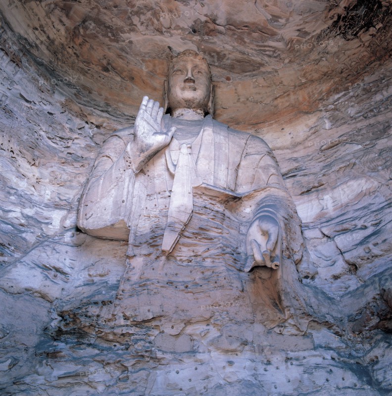 Shaanxi Province, YunGang Grotto, Figure of Buddha, China