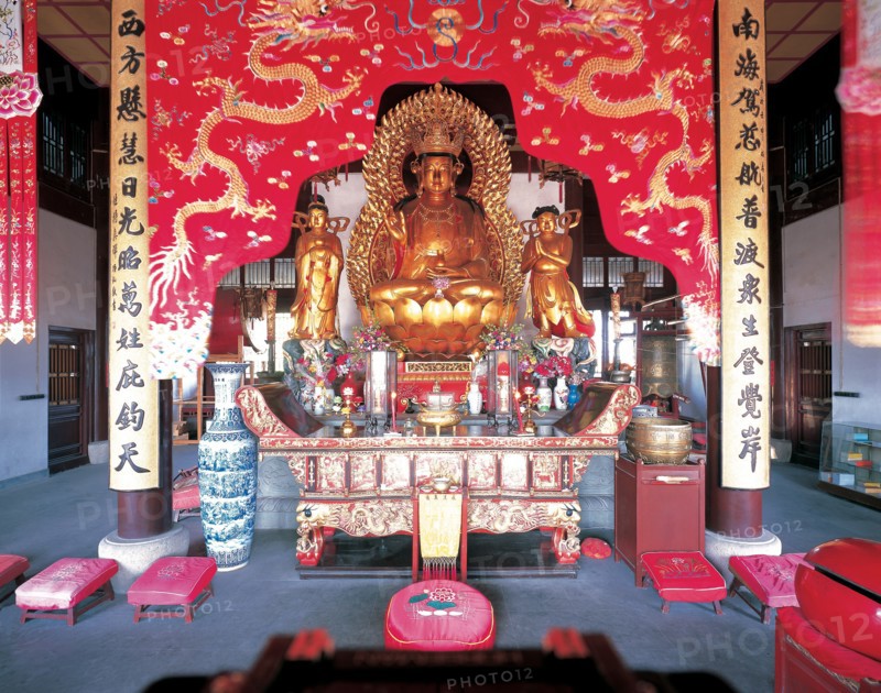 Le Temple de la Ville de Dieu à Shanghaï, Chine