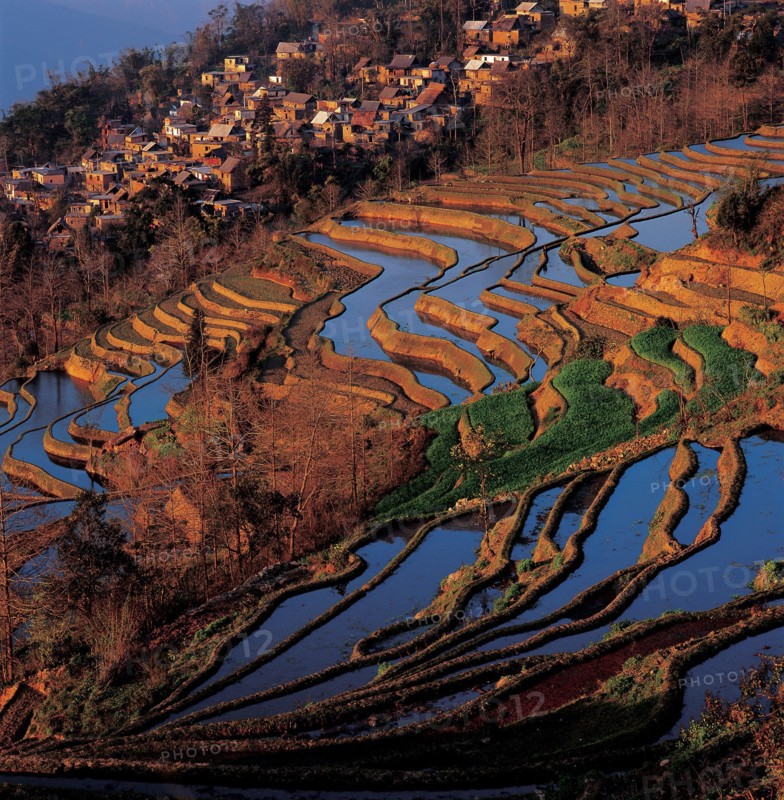 Reliefs karstiques, Chine