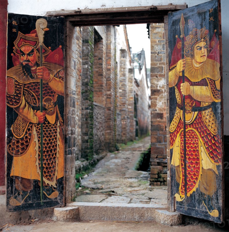 Battants de porte, Chine