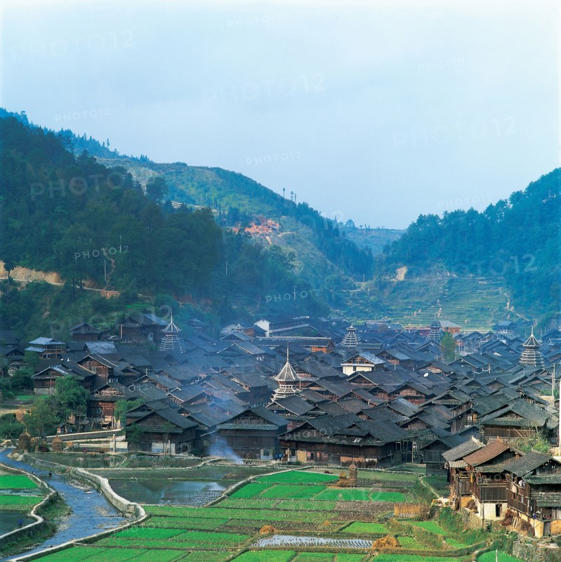 Drum Tower, Liping, Zhaoxing, Guizhou, China
