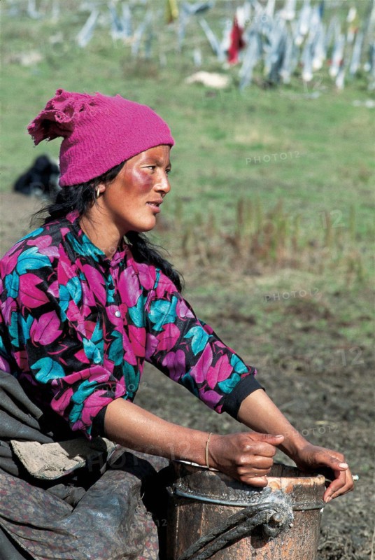 Portrait of woman, China