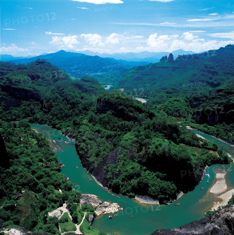 Les Monts Wuyi, Chine