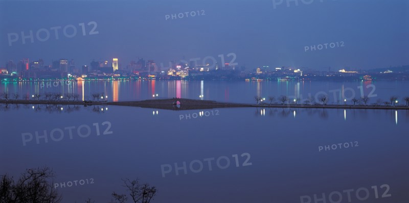 Panorama over a city, China