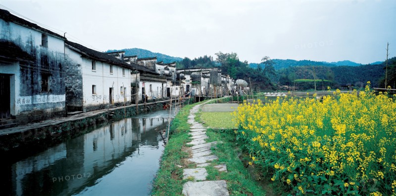 Habitations du village de Guanlu, Chine