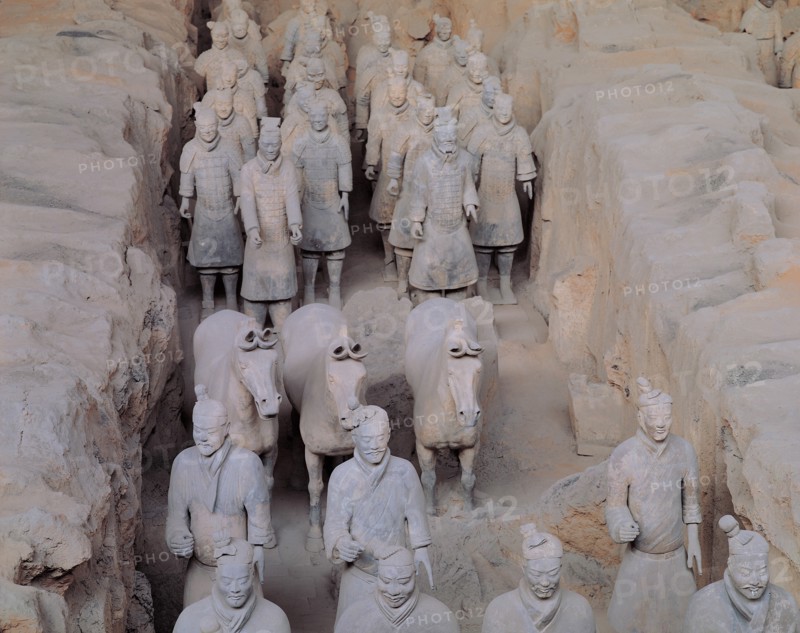 Terra-cotta Soldier and Horse Figures, China