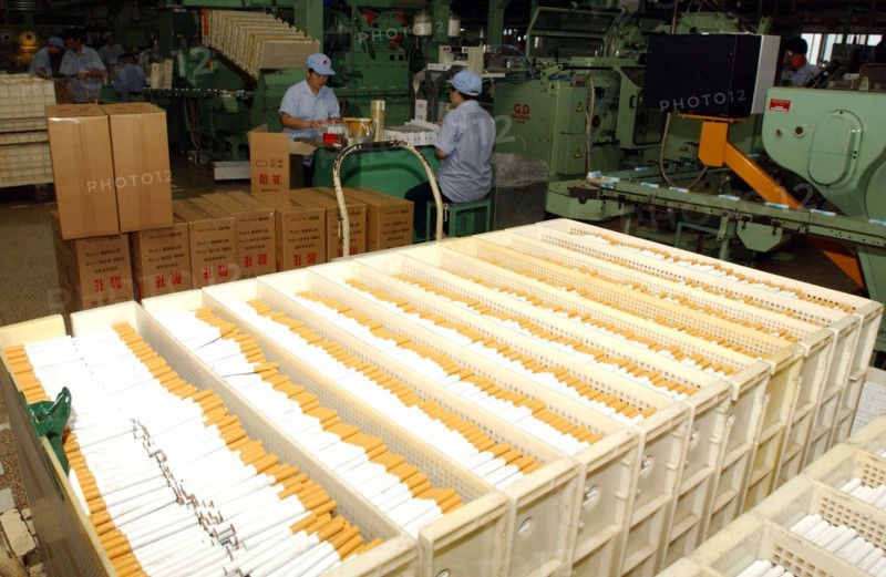 A workshop in Zhengzhou Tobacco Factory in Henan, China